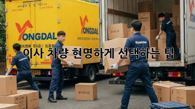 이사 차량, 현명하게 선택하는 팁!